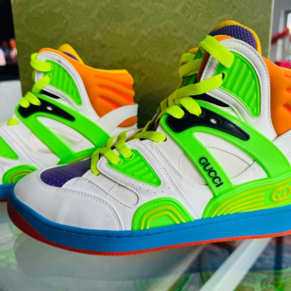 Women’s GUCCI Basket High Top 7.5 Brand New - Picture 4 of 12